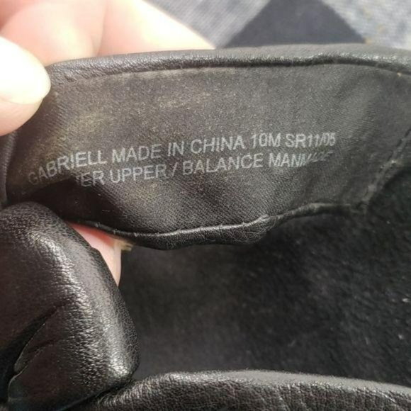 Liz Claiborne sz 10 Gabriell Black Wedge Sandals - Picture 3 of 8